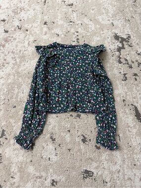 Polo Ralph Lauren Girls Floral Long Sleeve Top Size 8-10